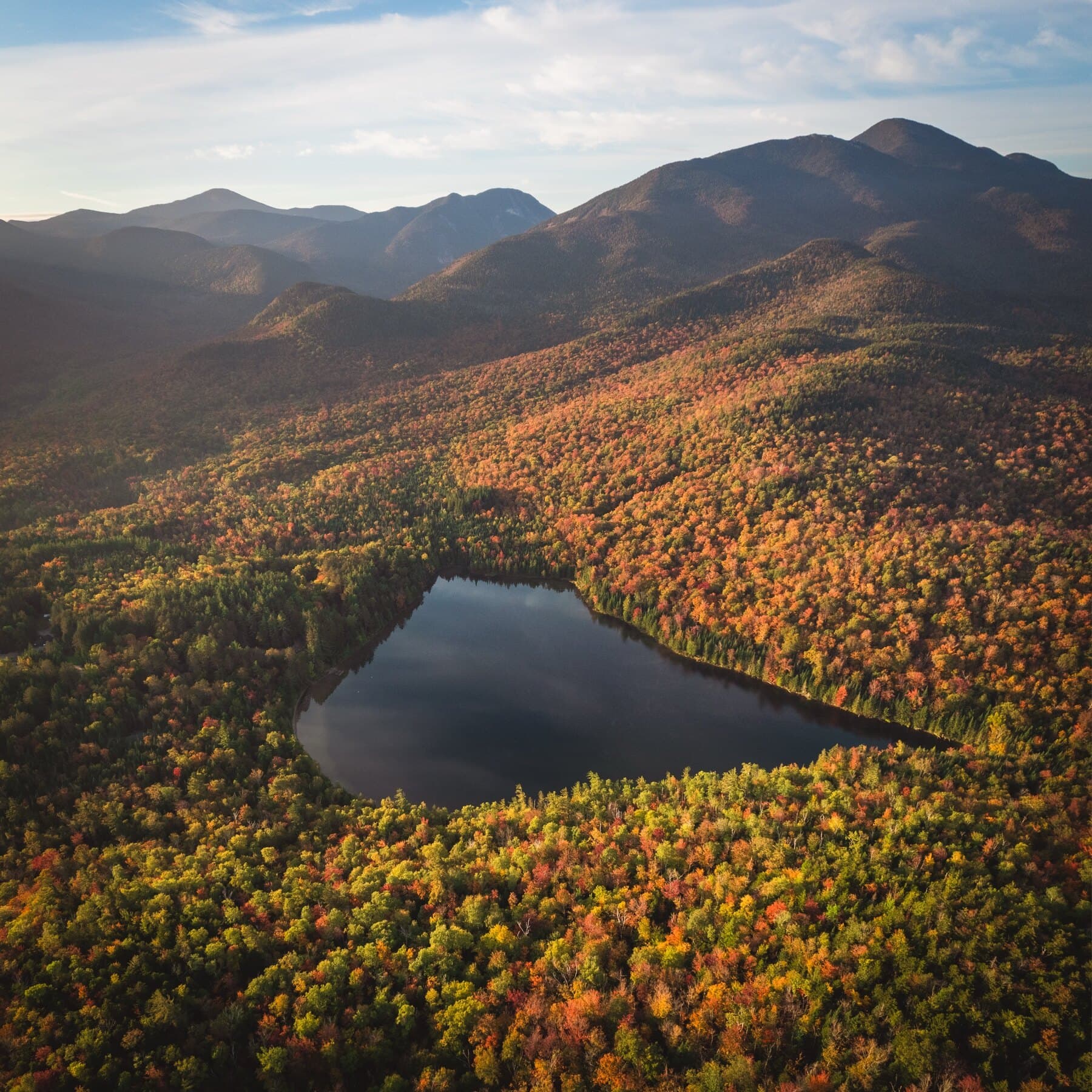 Illustration showing kettle holes, ponds, wetlands, and water-shaped Adirondack landscapes