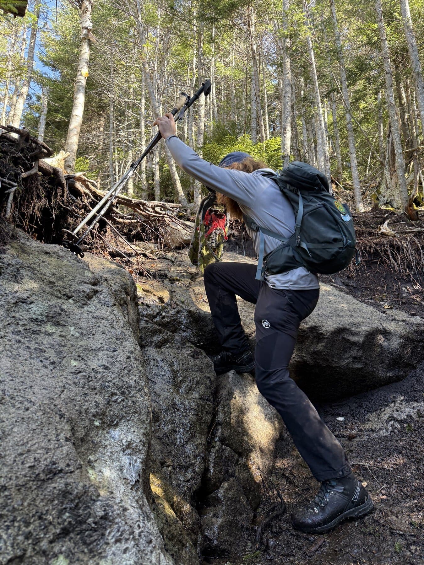 Lillian Brook Trail steep section image placeholder