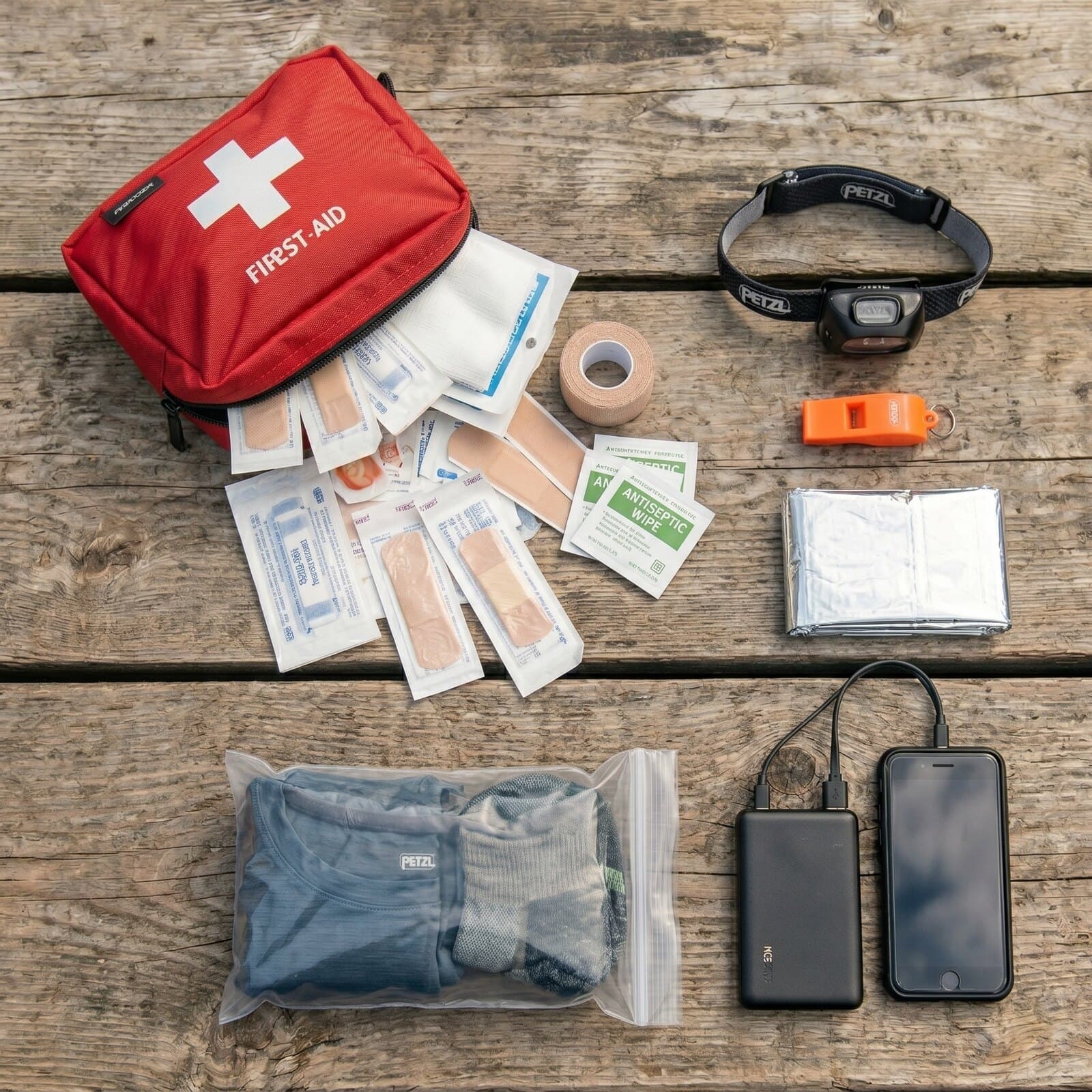 First aid and emergency supplies for Adirondack hiking