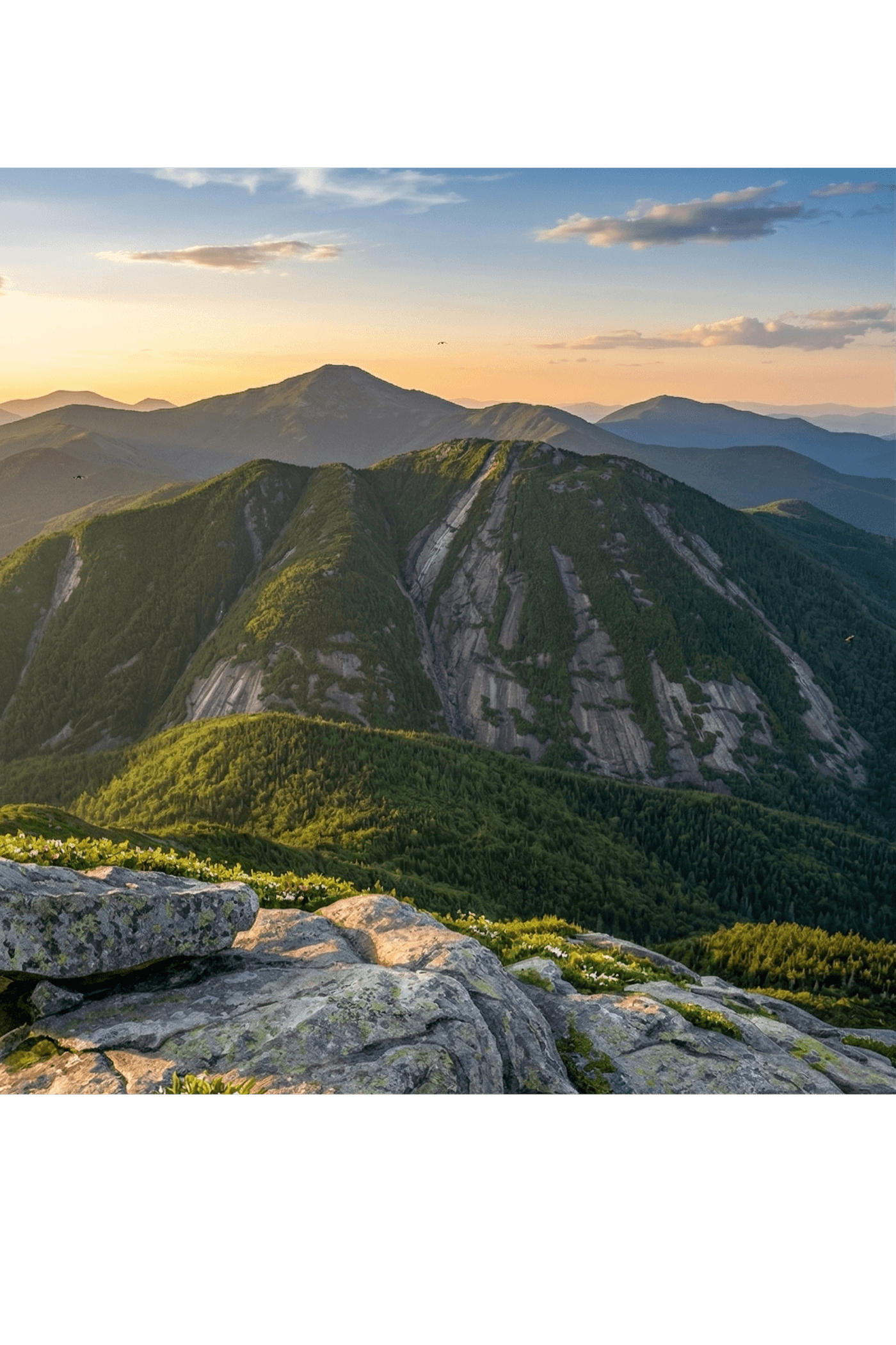 Mountain and range overview field guide graphic